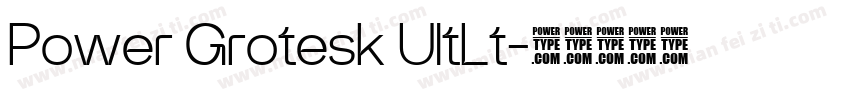 Power Grotesk UltLt字体转换